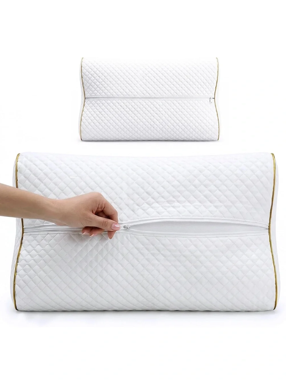 Royal Therapy Memory Foam Pillow, Queen Neck Pain Relief, Contour Cervical 3 lay